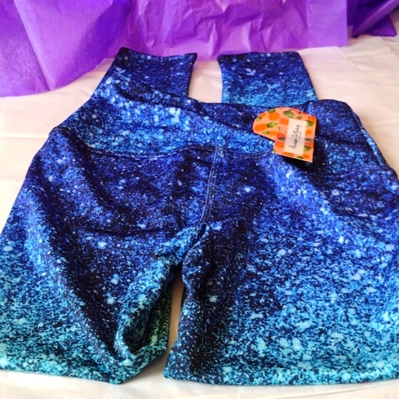 Ocean Drive Ellie 💙 Blue Pineapple Leggings 🎁 😊 NWT - Picture 6 of 7